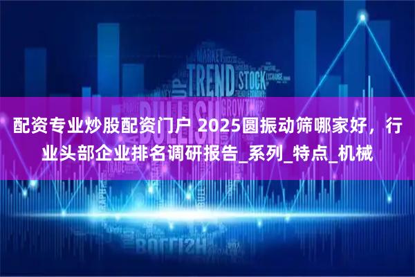 配资专业炒股配资门户 2025圆振动筛哪家好，行业头部企业排名调研报告_系列_特点_机械